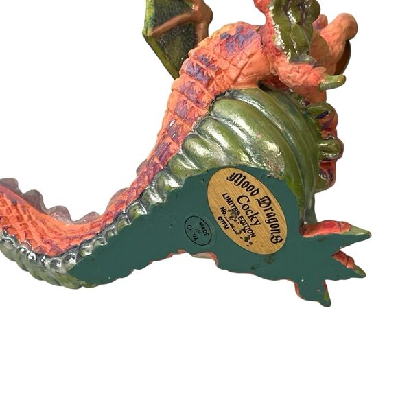 Lot 4 Franklin Mint MOOD DRAGONS Limited Edition Figurines Lucky Cocky Coy Gloom - Picture 9 of 15